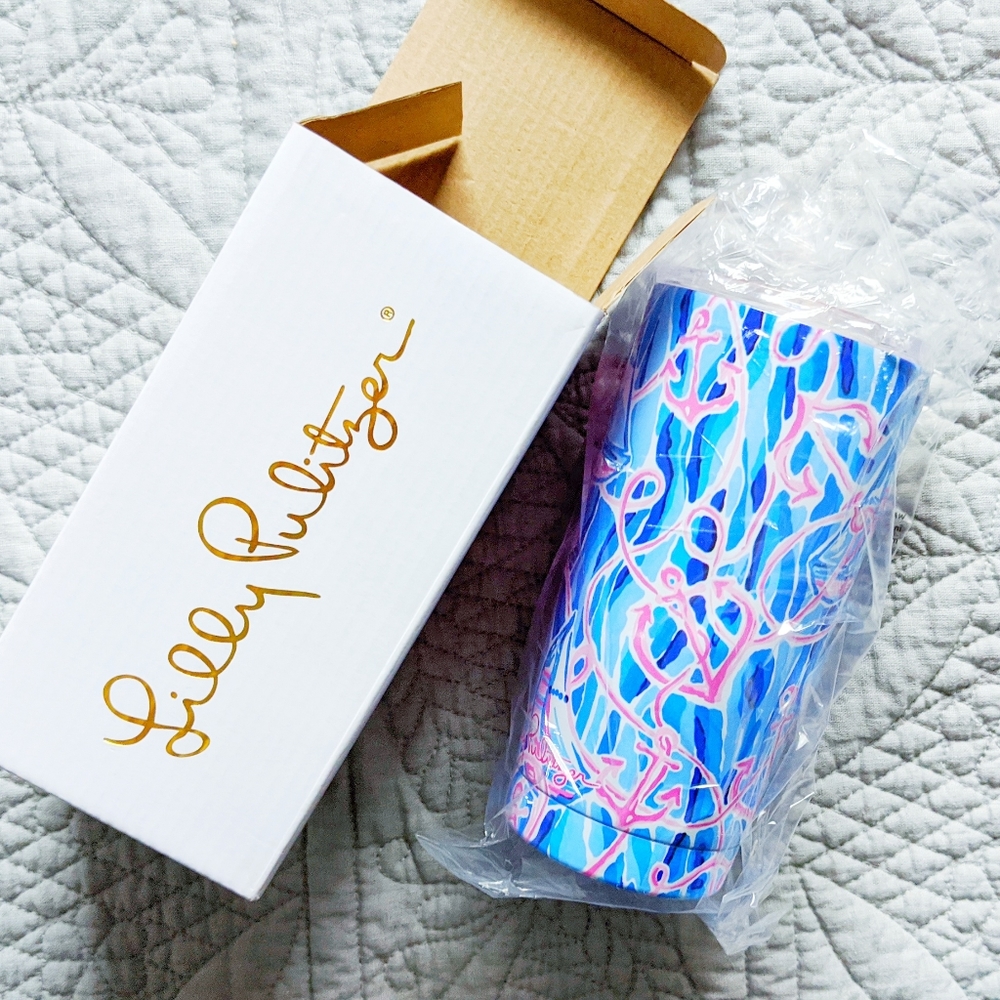 20oz Lilly Pulitzer Reel Nauti Stainless Steel Mug